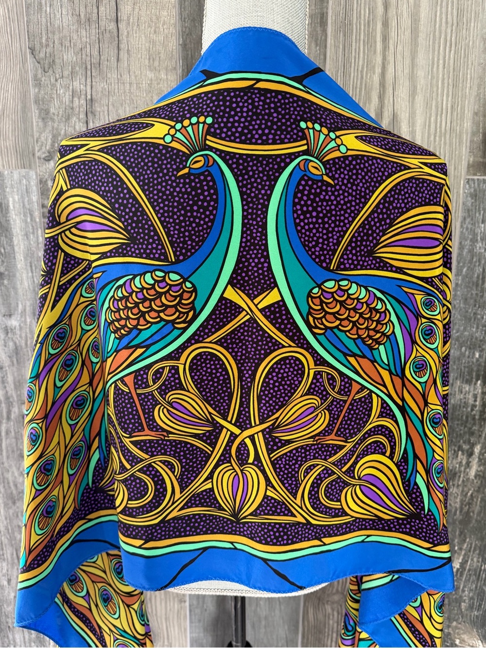 Bob Mackie Wearable Art Silk Scarf